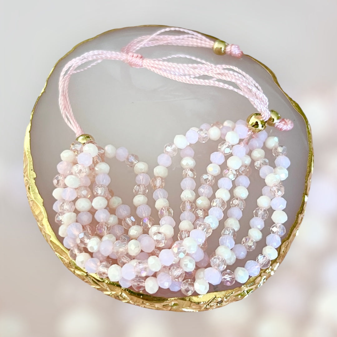 Pulsera 7 hilos de cristal