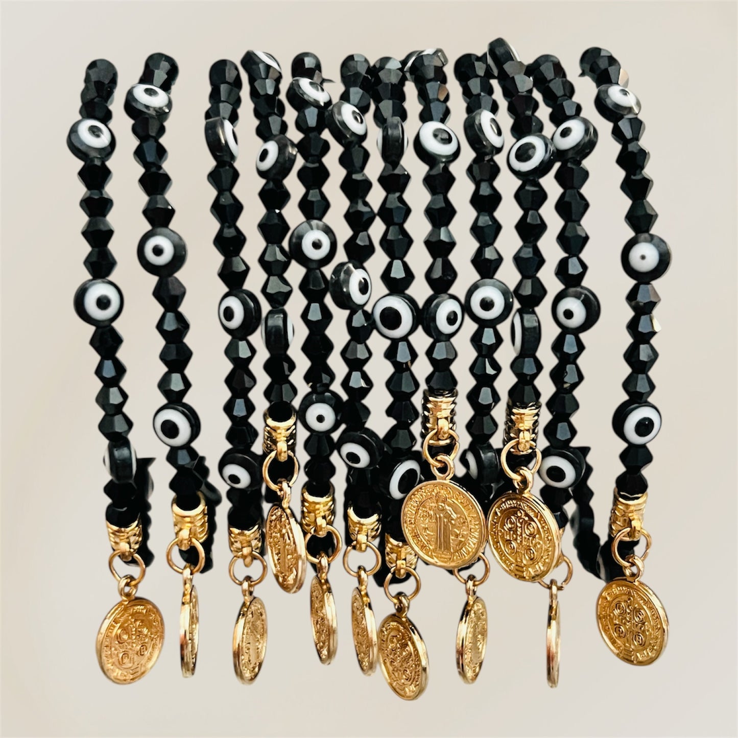 Docena Pulseras de hilo ajustable San Benito / Bisutería