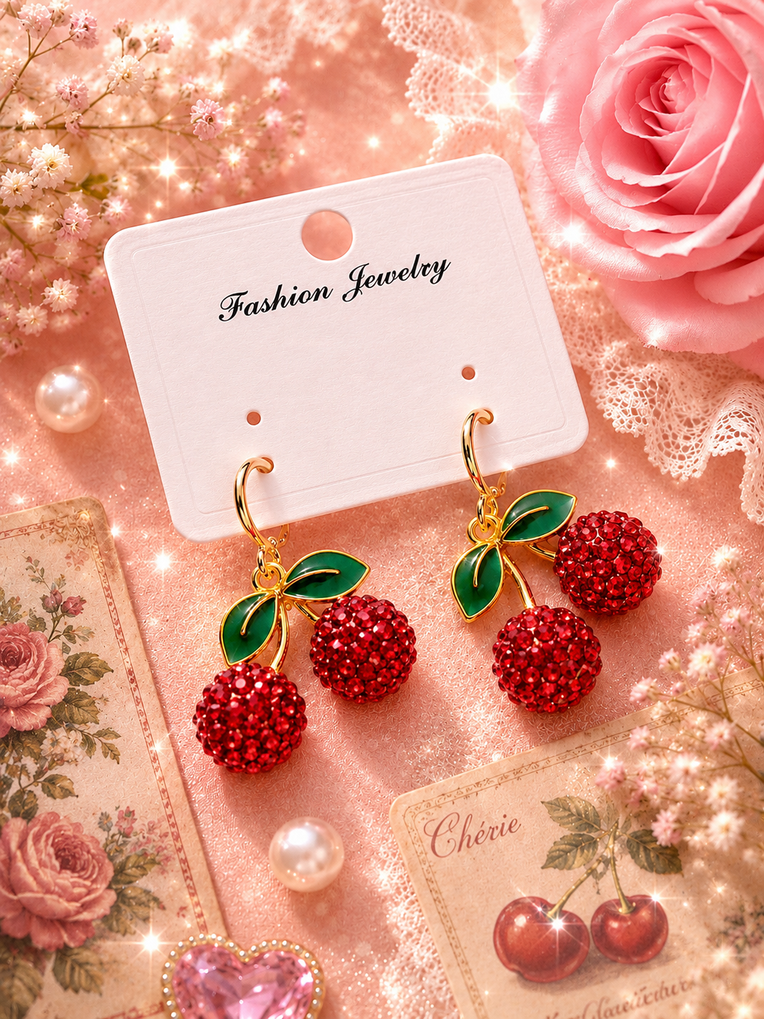 Aretes Cereza