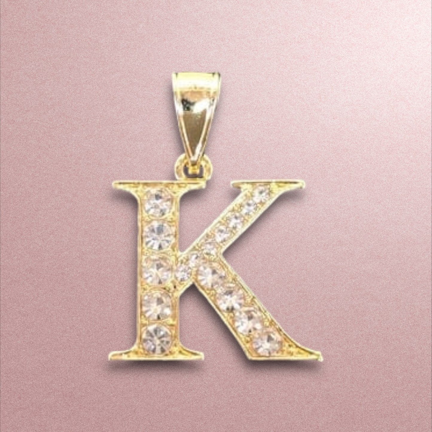 Dije de Inicial K / Oro Laminado 18K