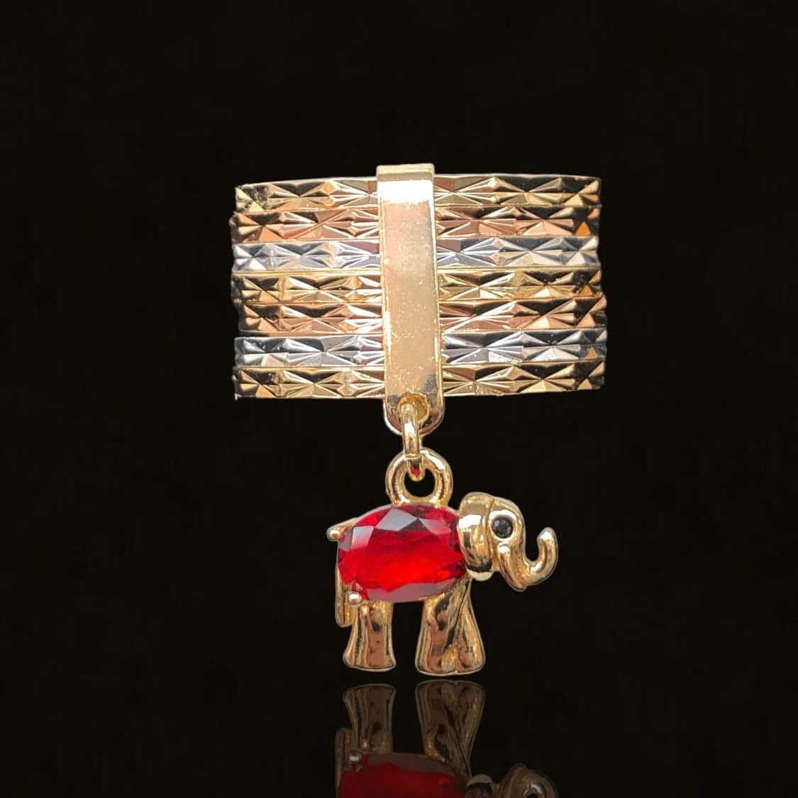 Anillo Elefante / Oro Lminado 18K