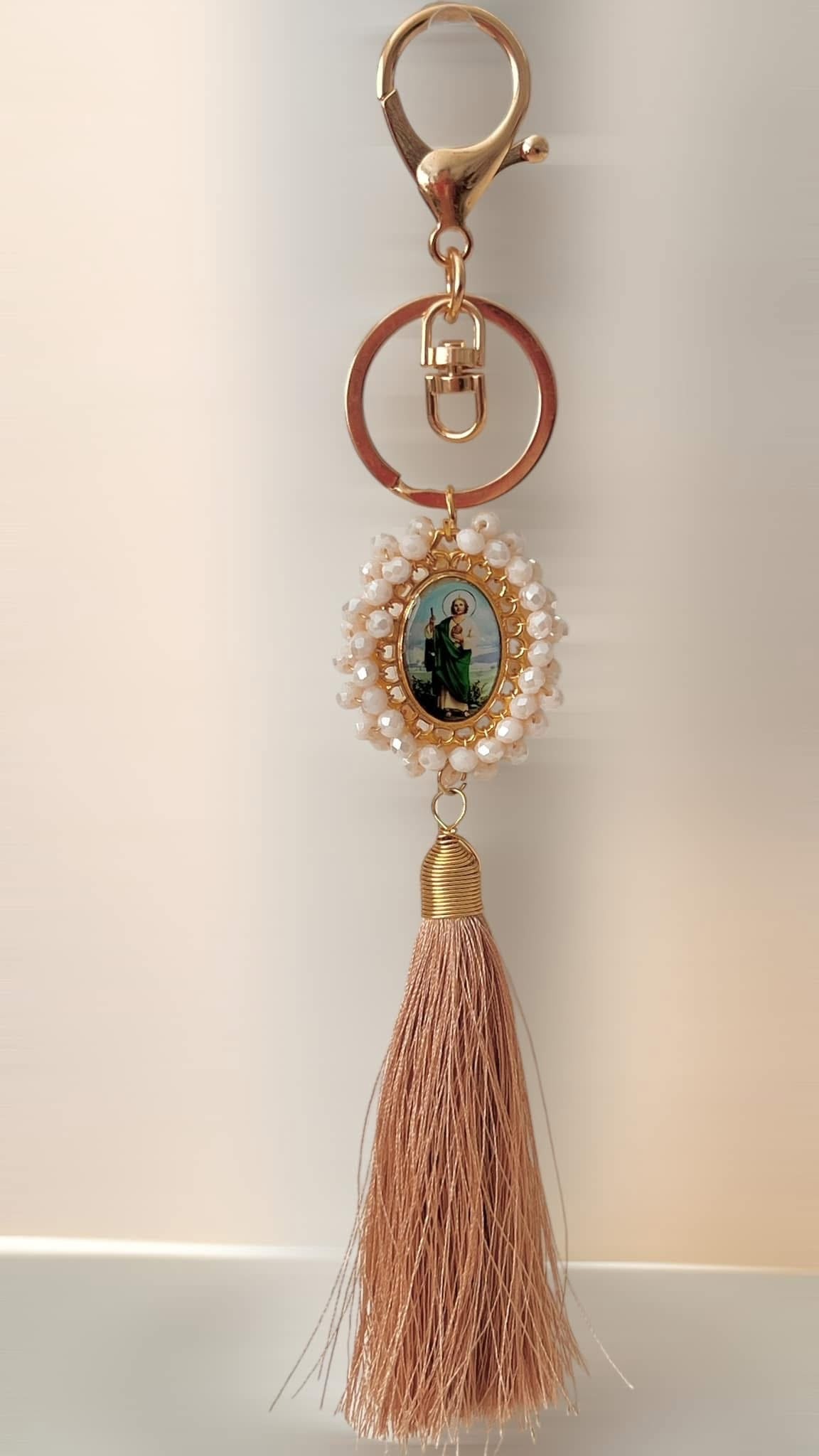 Llavero Religioso / Chapa de Oro 14K