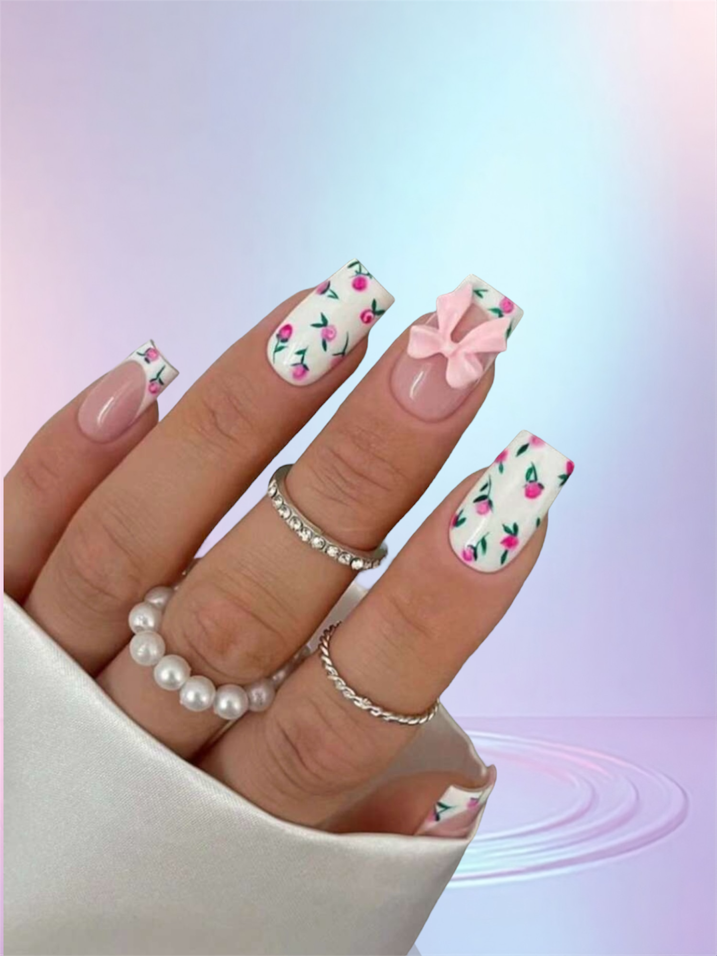 Uñas bonitas 24 piezas