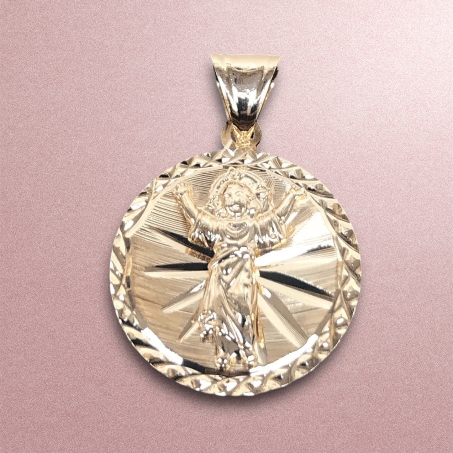 Medalla de bautizo Arcángel / Oro Laminado 18K