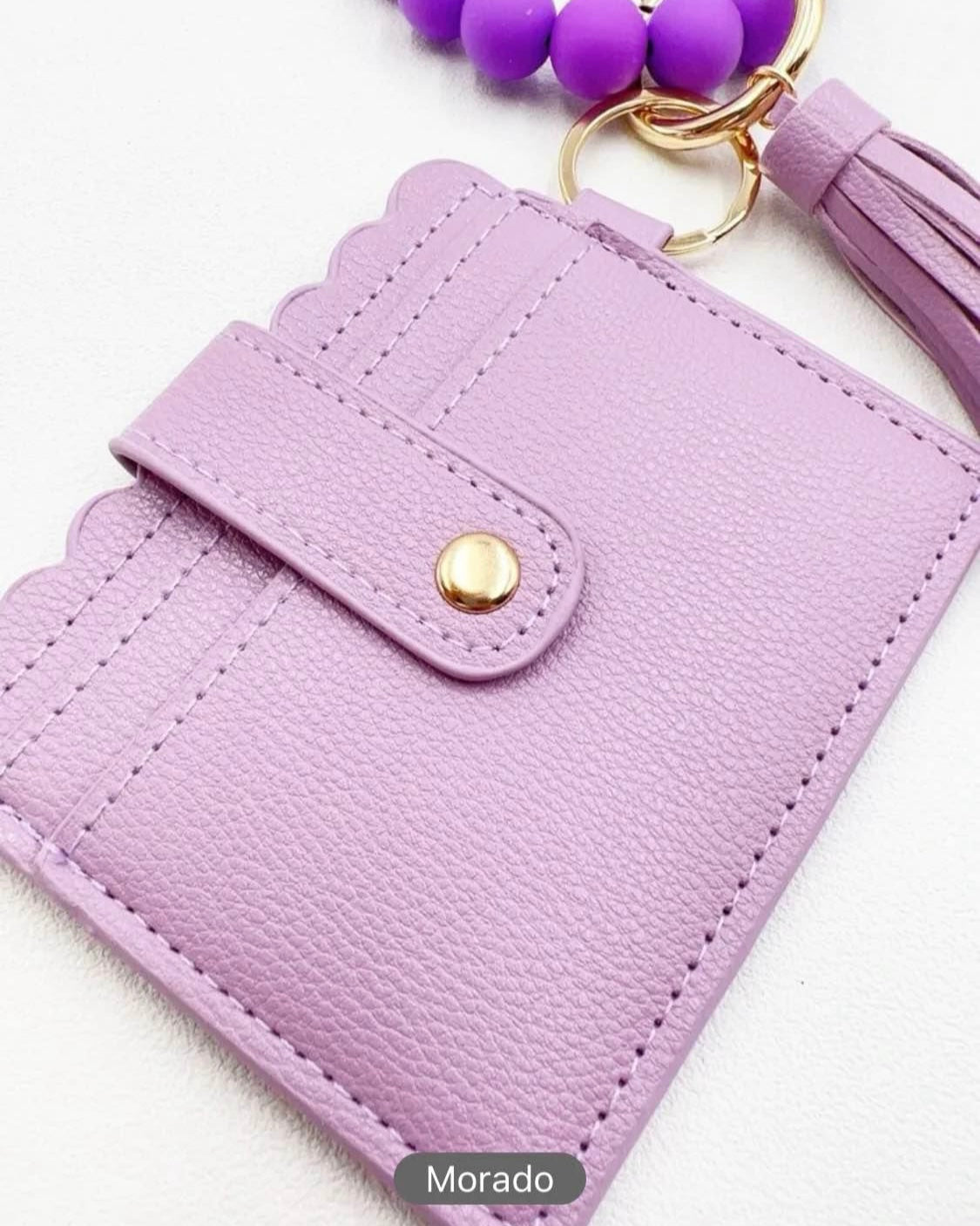 Tarjetero llavero y monedero