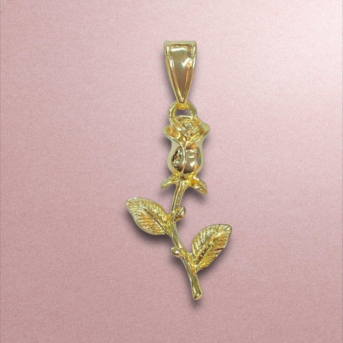 Dije de Rosa 🌹 Dije Herradura / Oro Laminado 18K