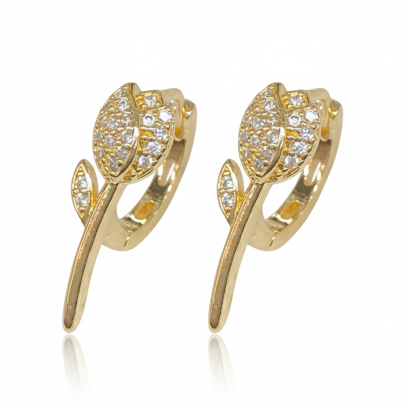 Huggies Flor 🌷 / Oro laminado 18K