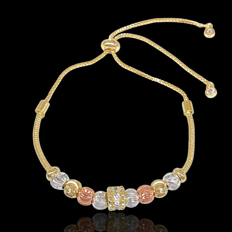 Pulsera 3 oros / Oro Laminado 18K