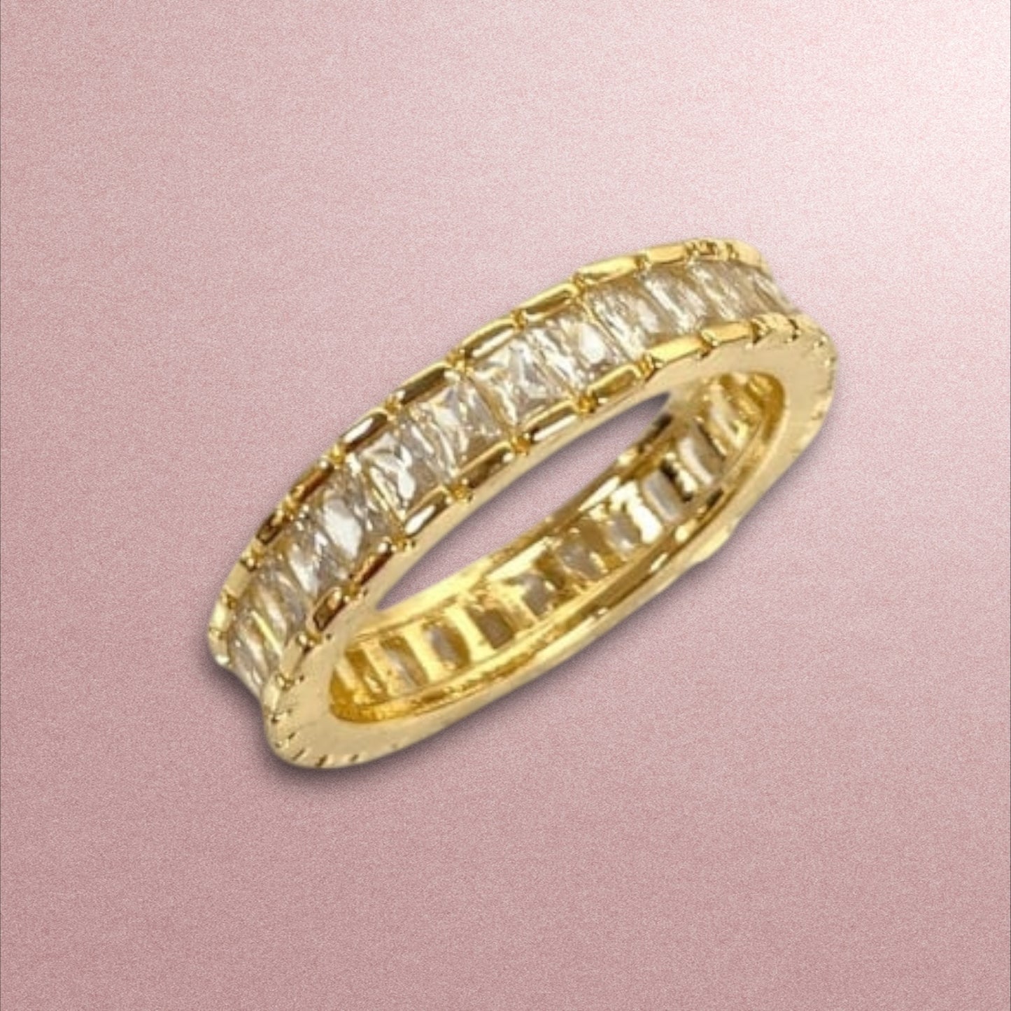 Zirconia Ring / 18K Gold Plated