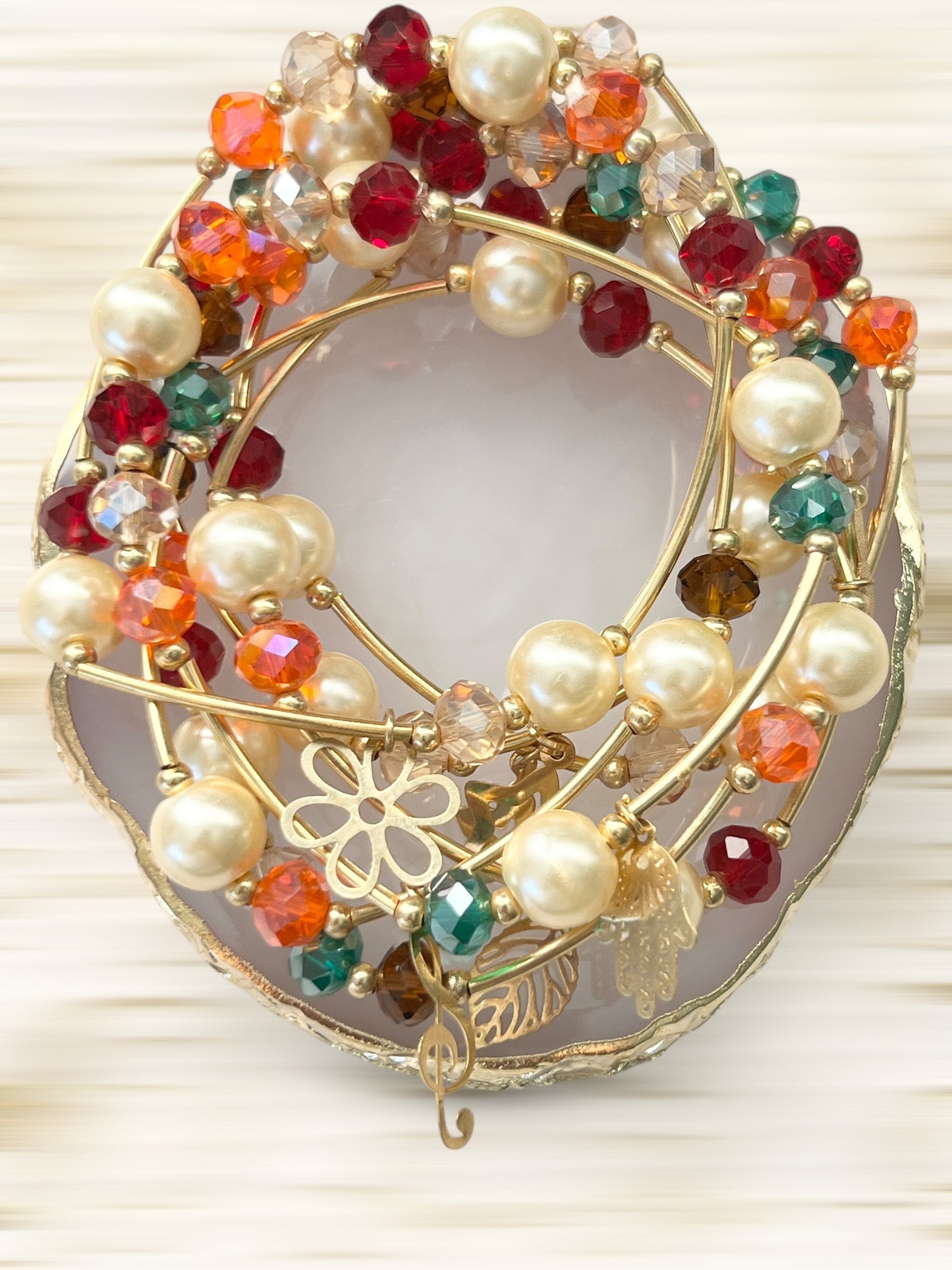 Semanario Perla Cristal / Chapa de Oro 14K