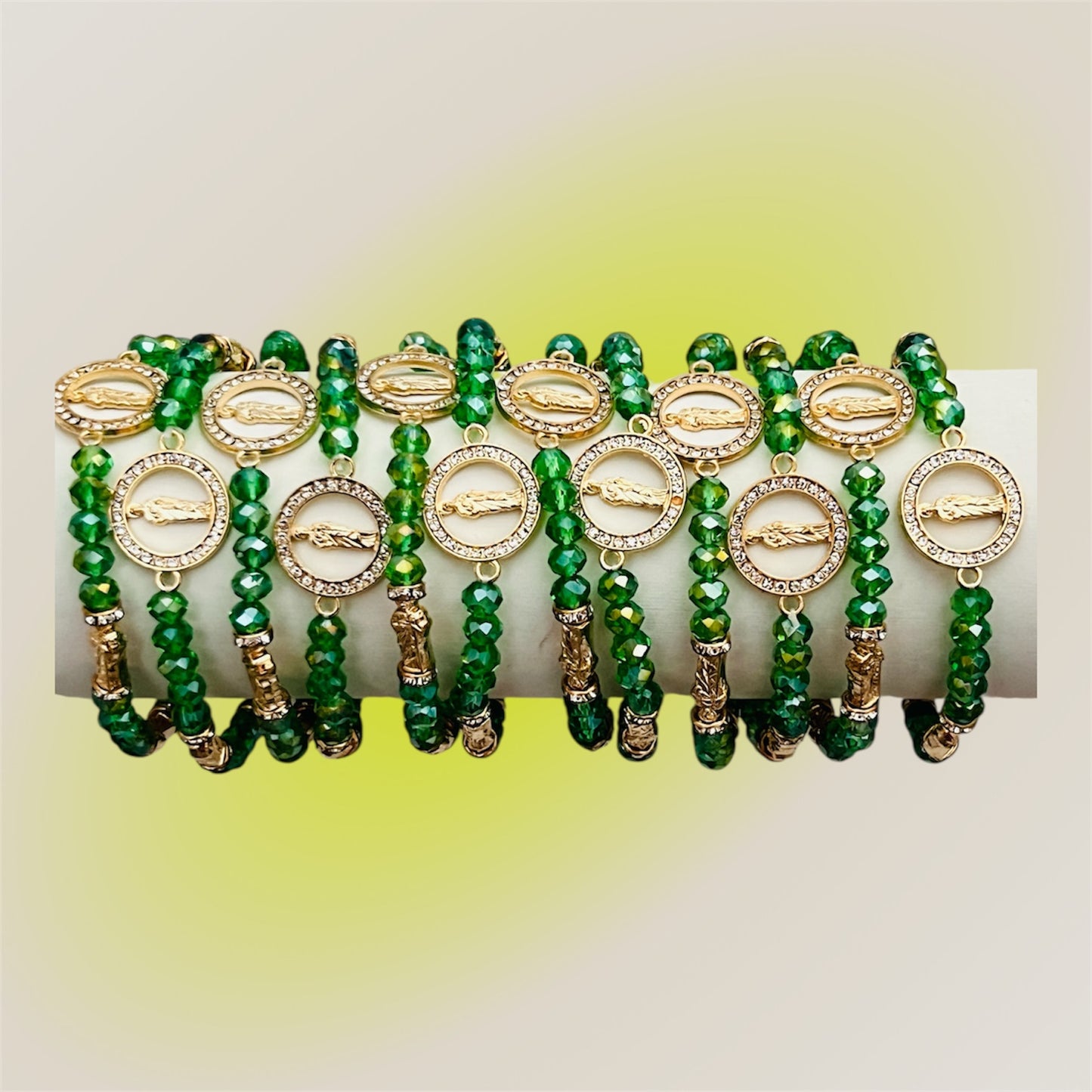 Docena Pulseras de San Judas elástica / Bisutería