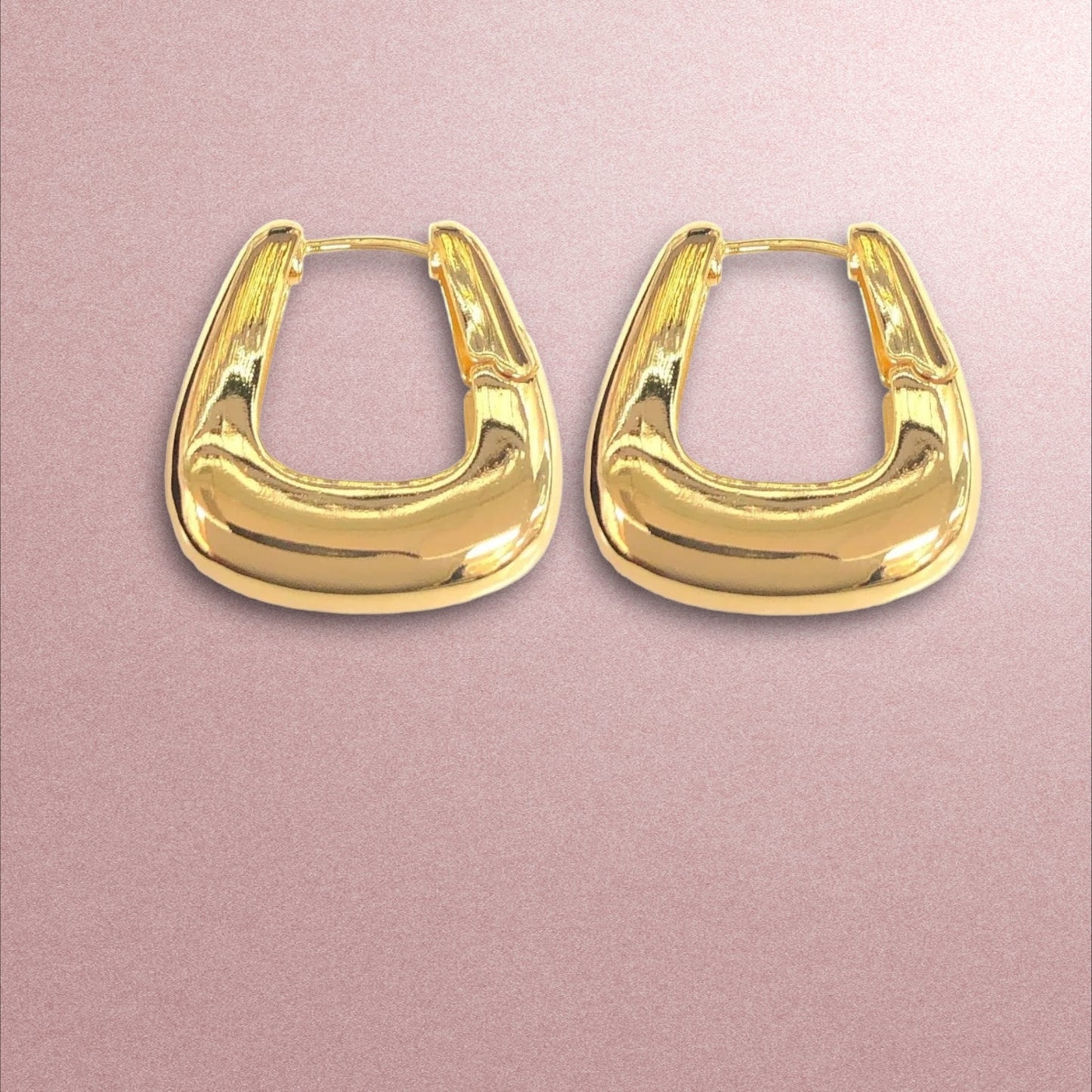 Geo Earrings / 18K Gold Plated