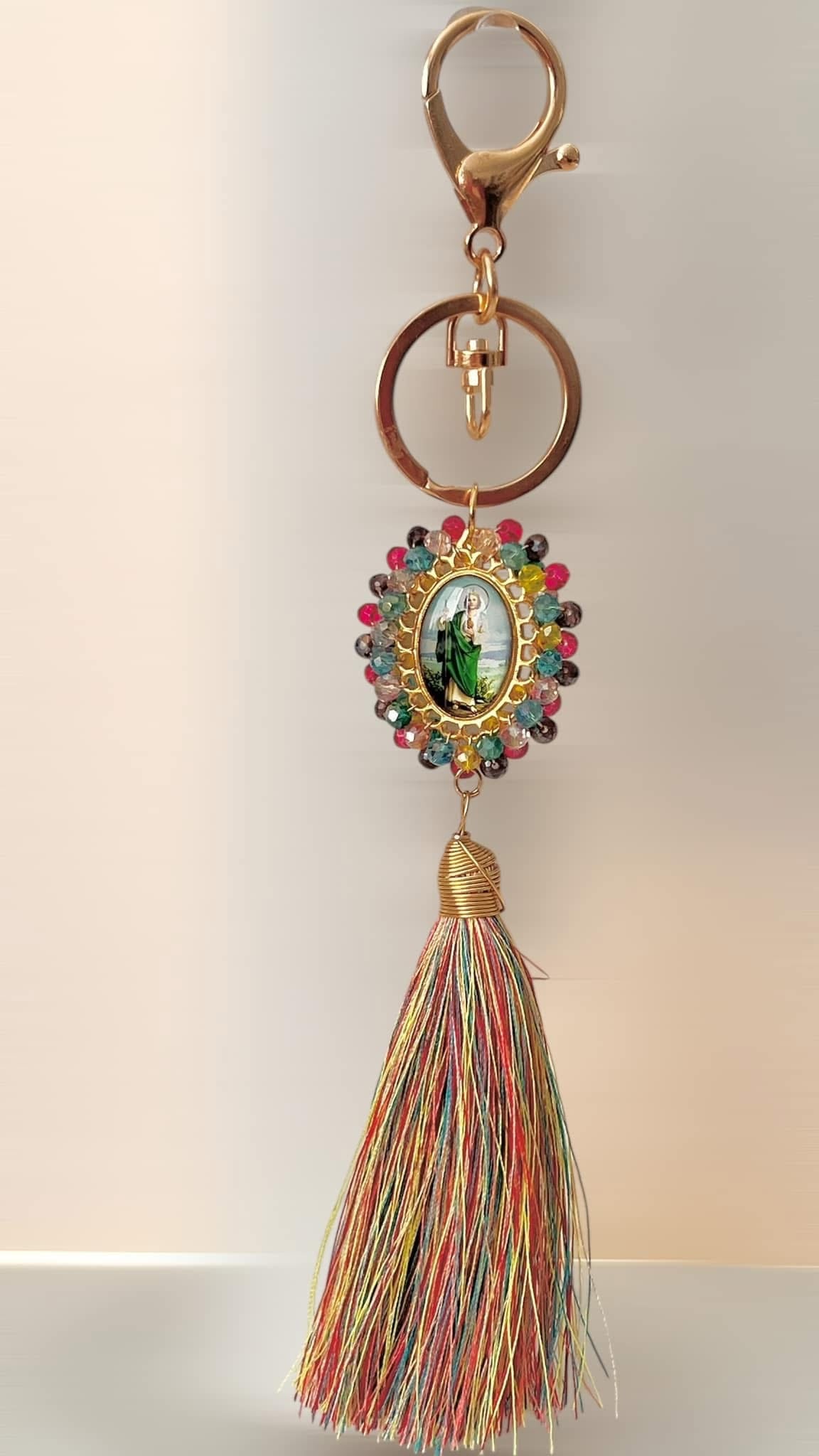 Llavero Religioso / Chapa de Oro 14K