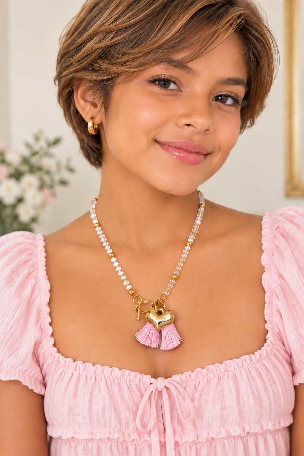 Collar de niña / Chapa de Oro 14K