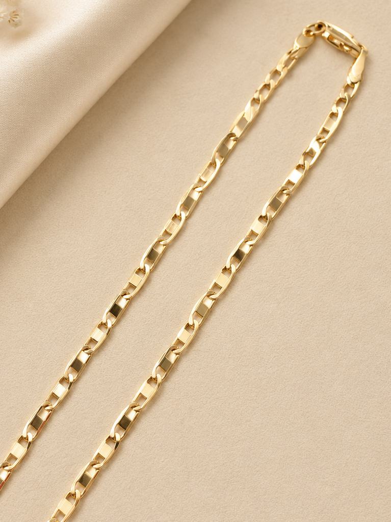 Cadena Valentino 3mm 20” / Oro Laminado 18K