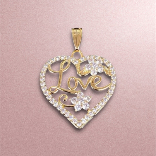 Love Pendant / 18K Gold Plated