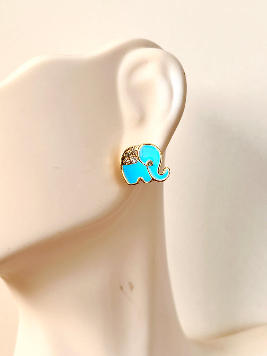 Aretes Elefante / Oro Laminado 18K