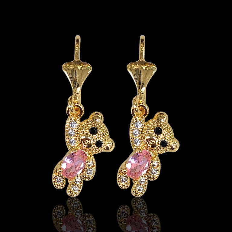 Aretes Ositos / Oro laminado 18K