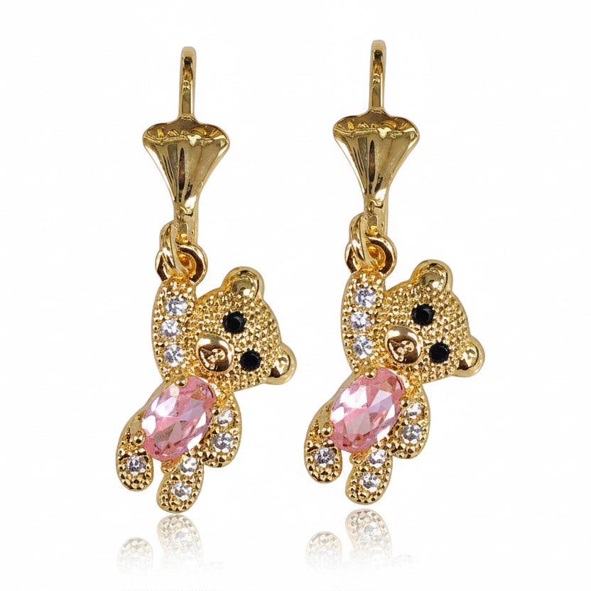 Aretes Ositos / Oro laminado 18K