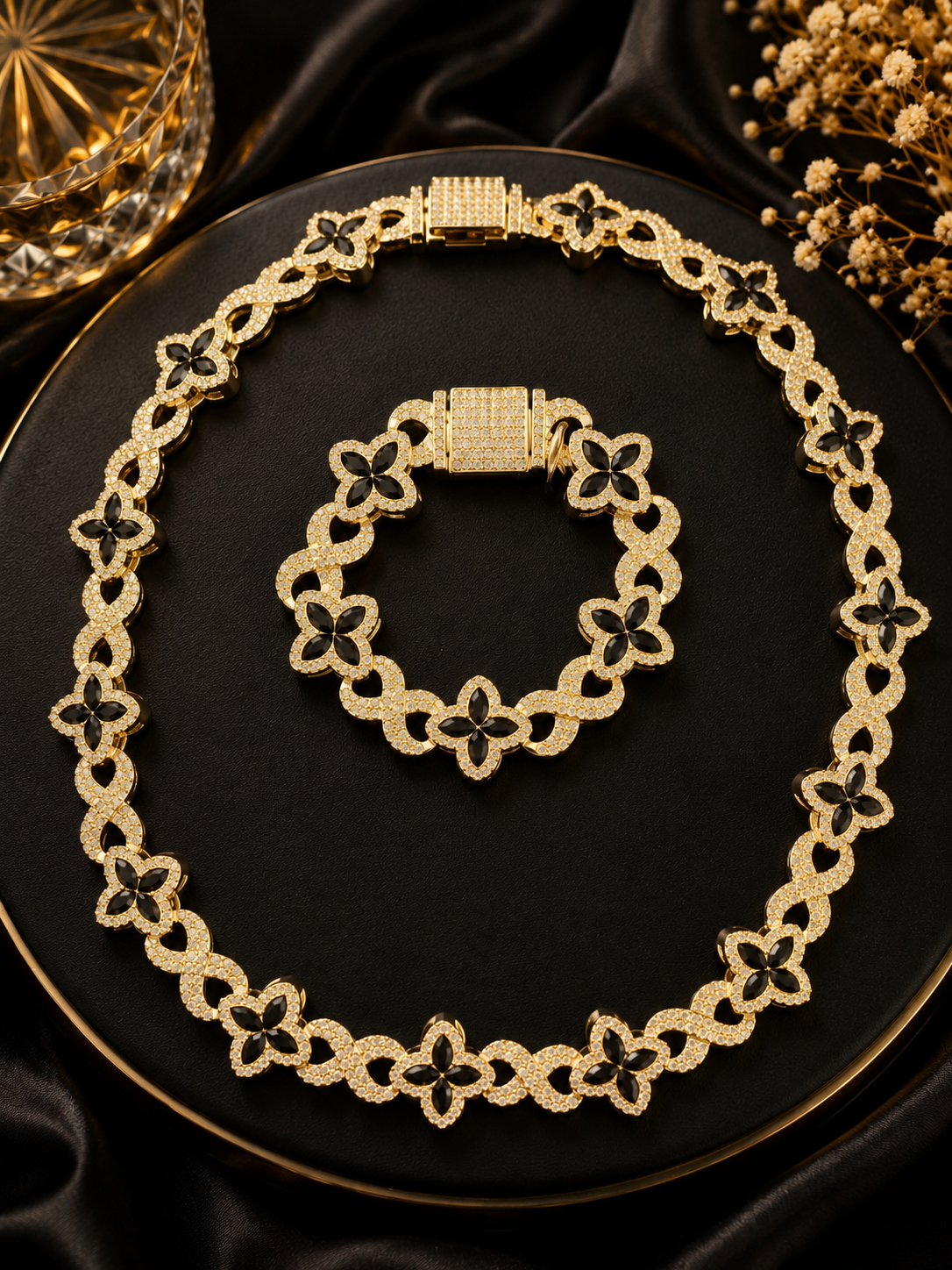 Set Petite Collar y Pulsera/ Oro Laminado 18K
