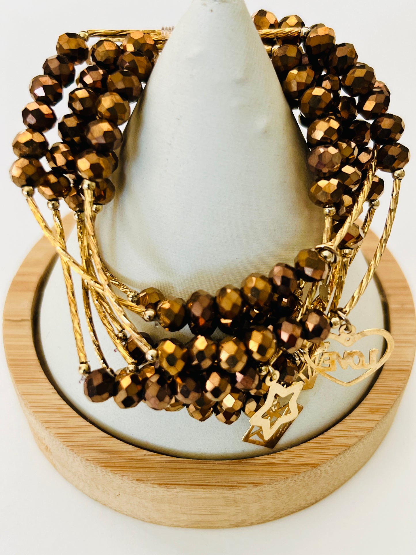 Semanario Gitano cristal #6 / Chapa de Oro 14K