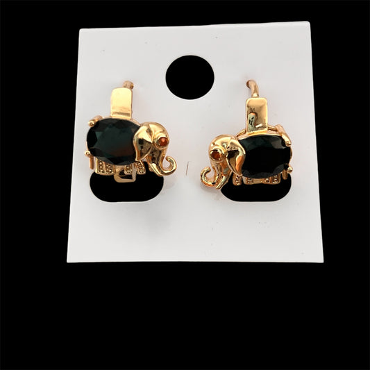 Aretes Huggies / Oro Laminado 18K