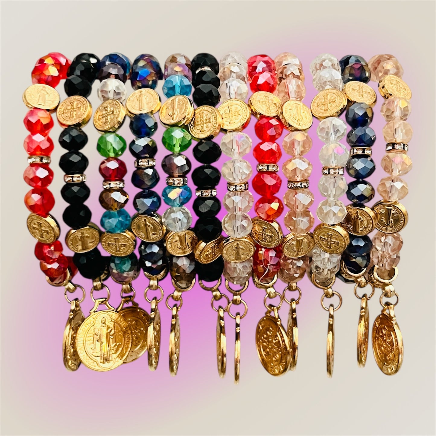 Docena Pulseras de San Benito / Bisutería