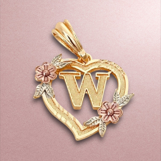 Pendant W / 18K gold plated