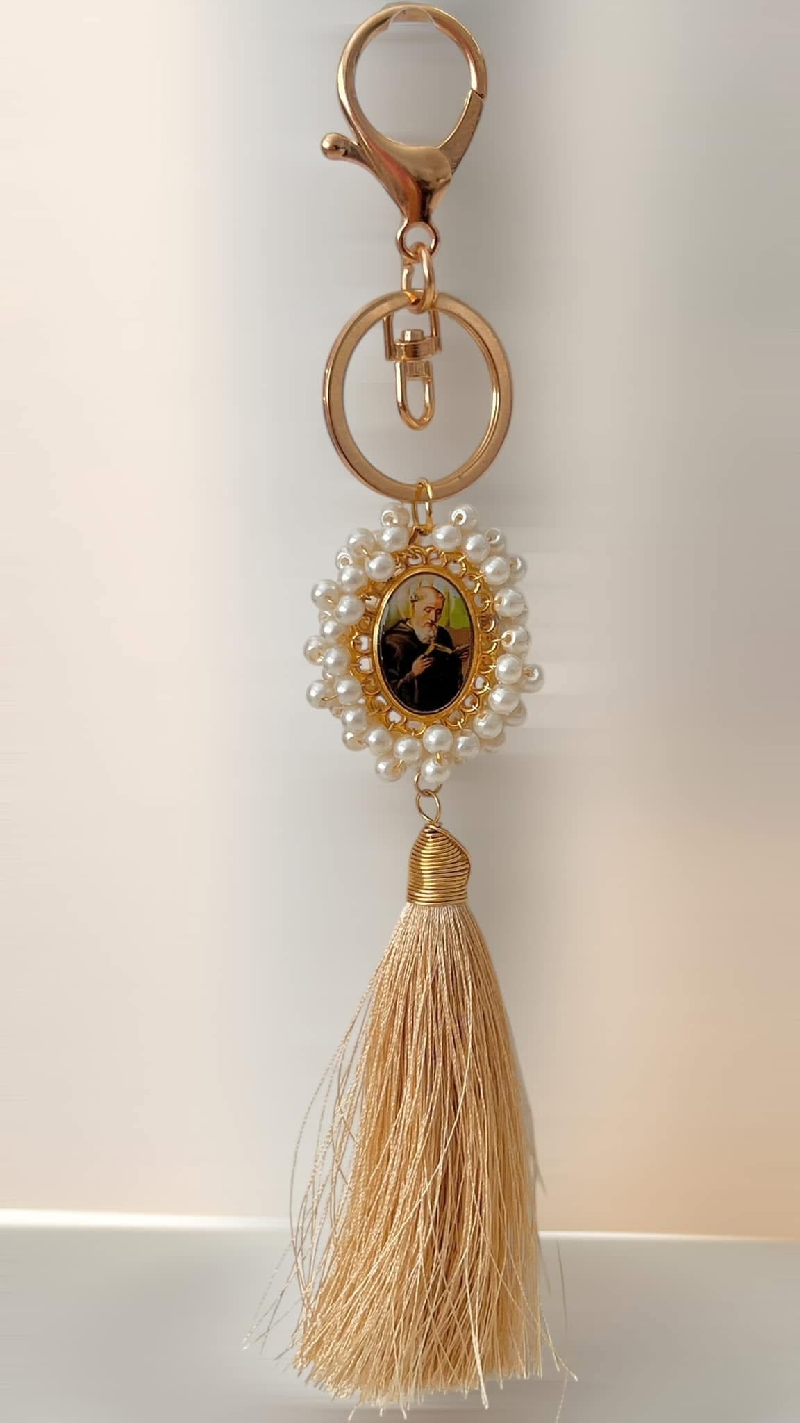 Llavero Religioso / Chapa de Oro 14K