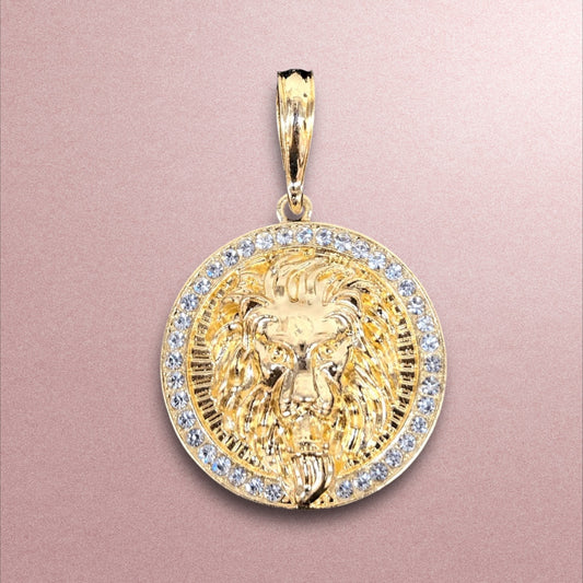 Medalla Leon  / Oro Laminado 18K