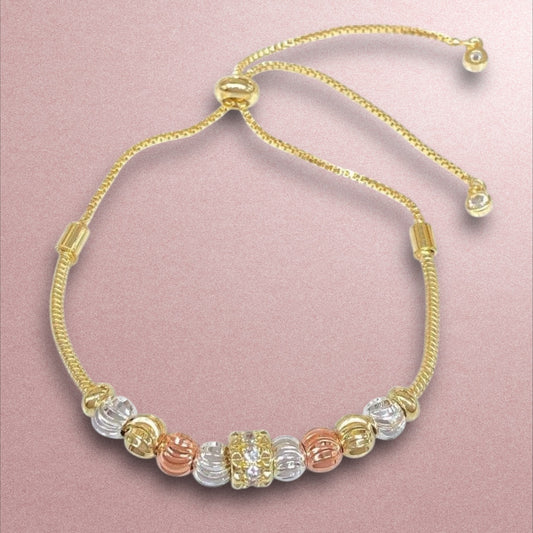 Pulsera 3 oros / Oro Laminado 18K