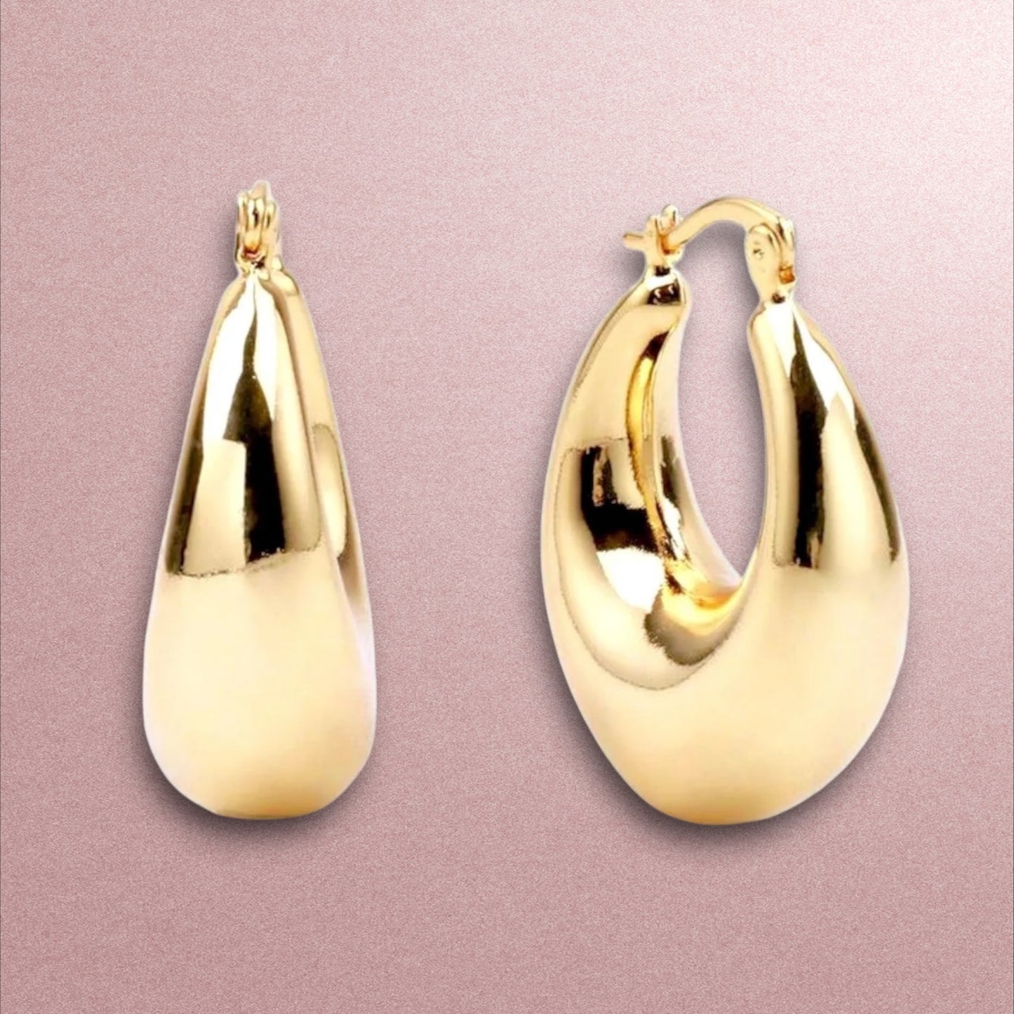Geo Earrings / 18K Gold Plated