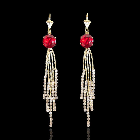 Dangling Earrings / 18K Gold Plate