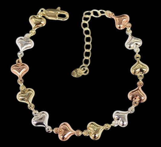 Pulsera Corazón 💓/ Oro Laminado 18K