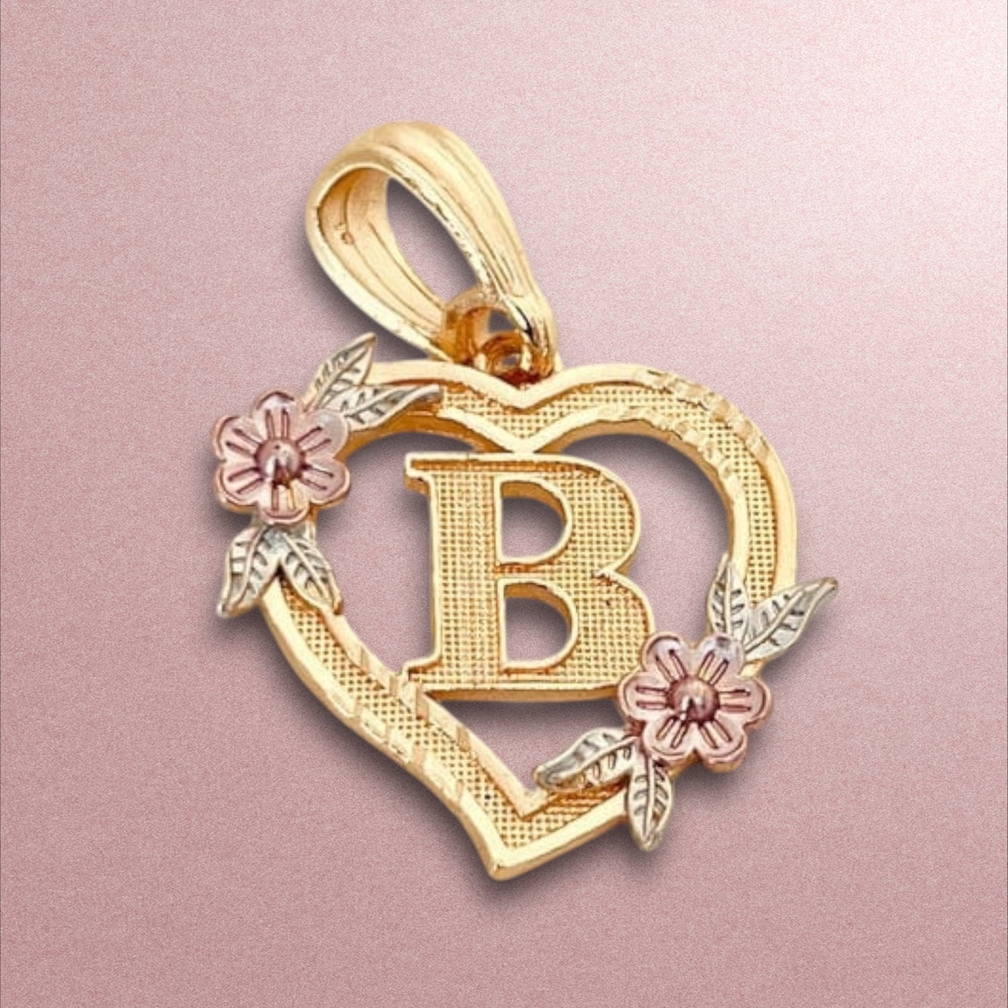 Dije Inicial B /  Oro laminado 18K