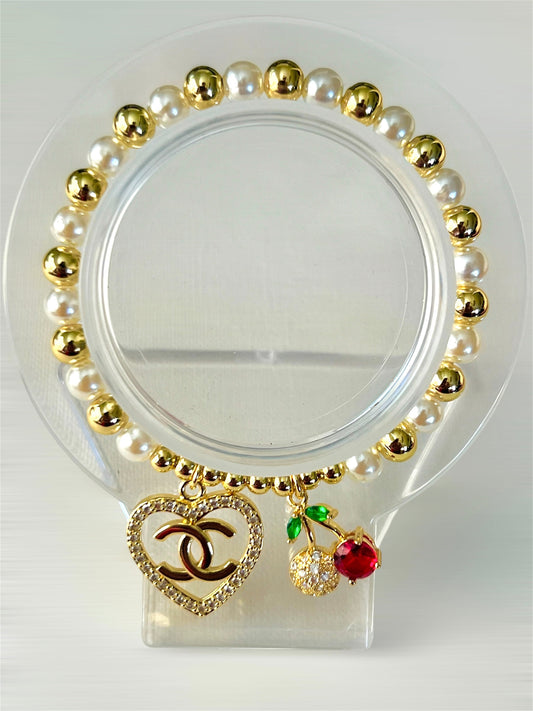 Pulsera Cereza 🍒 / Oro Laminado 18K