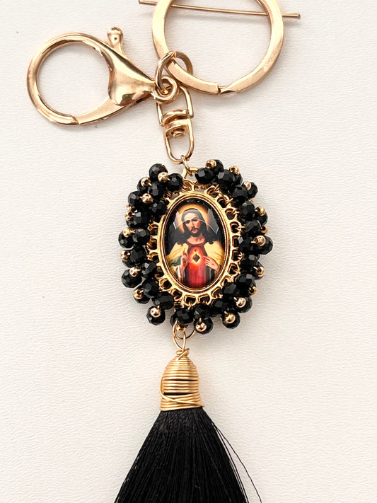 Religious Keychain / 14K Gold Plate