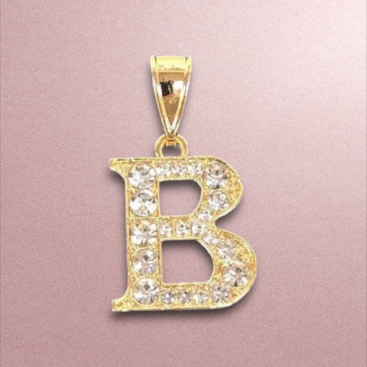 Dije Inicial B / Oro Laminado 18K