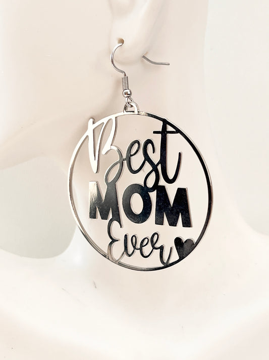 Aretes Mom / Acero Inoxidable