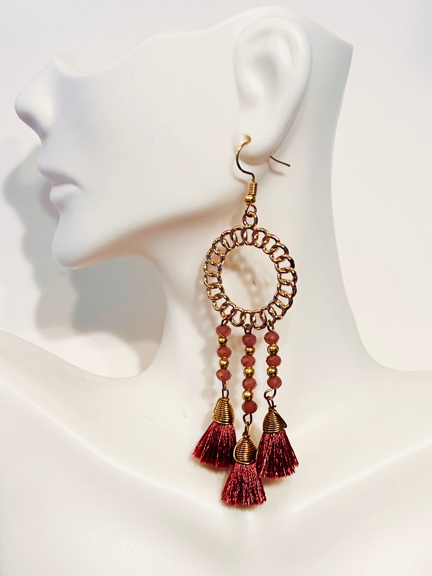 Dreamcatcher Earrings / 14K Gold Plate