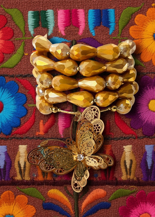 Semana Inglesa Mariposa 🦋 / Chapa de Oro 14K