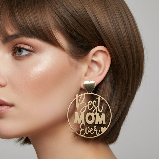 Aretes Mom / Acero Inoxidable