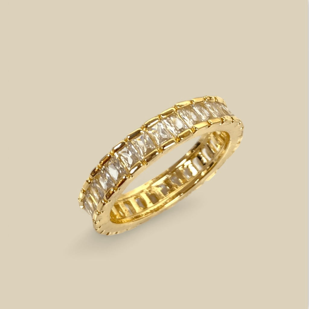 Zirconia Ring / 18K Gold Plated