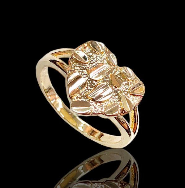 Anillo Corazón barroco / Oro laminado 18K
