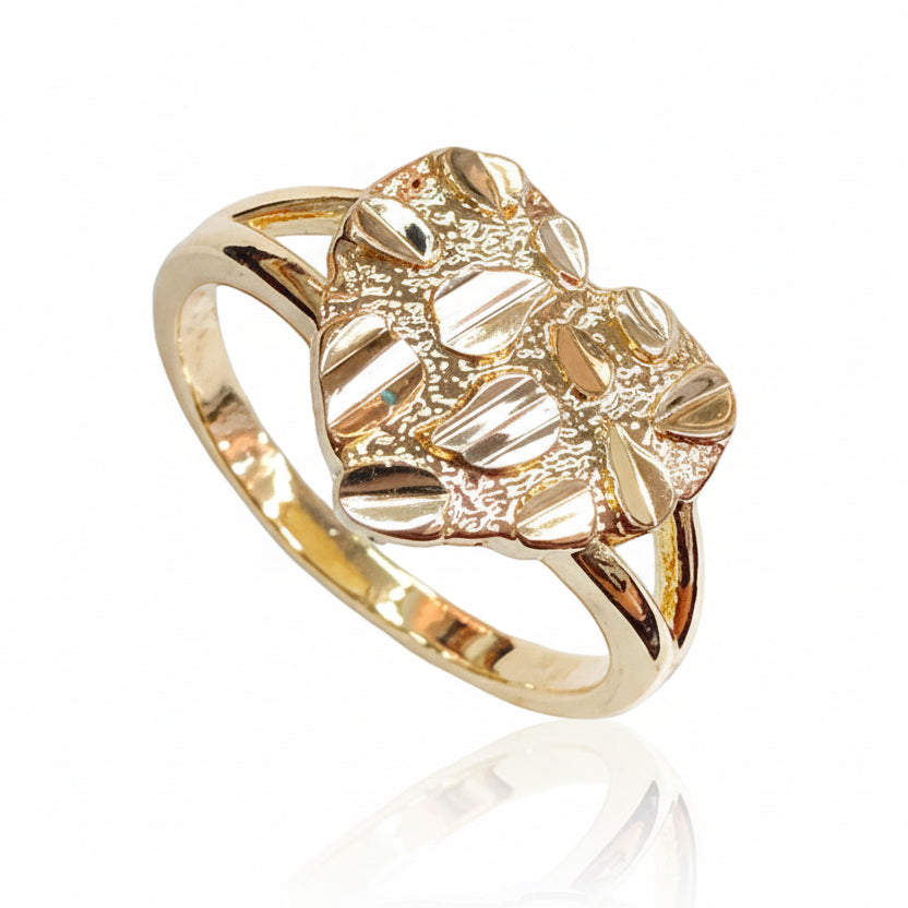 Anillo Corazón barroco / Oro laminado 18K