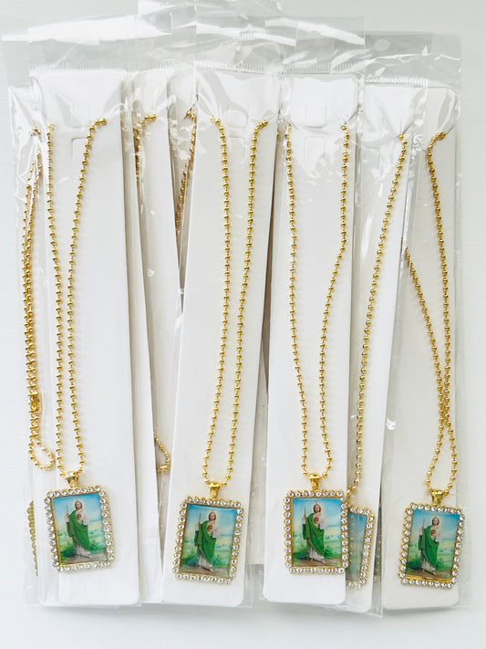 Docena set Cadena y Medalla San Judas / Bisutería