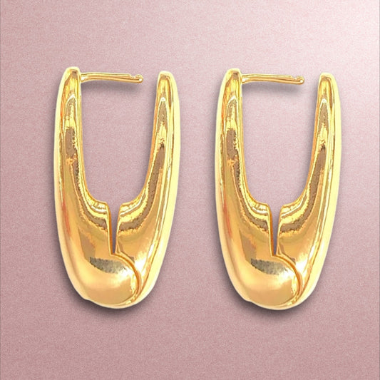 Geo Earrings / 18K Gold Plated