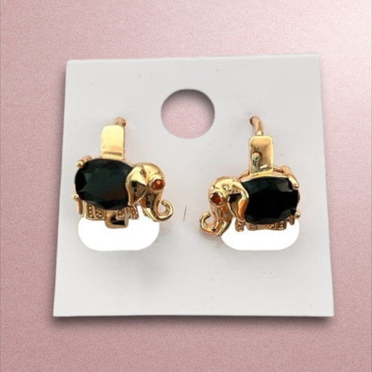 Aretes Huggies / Oro Laminado 18K