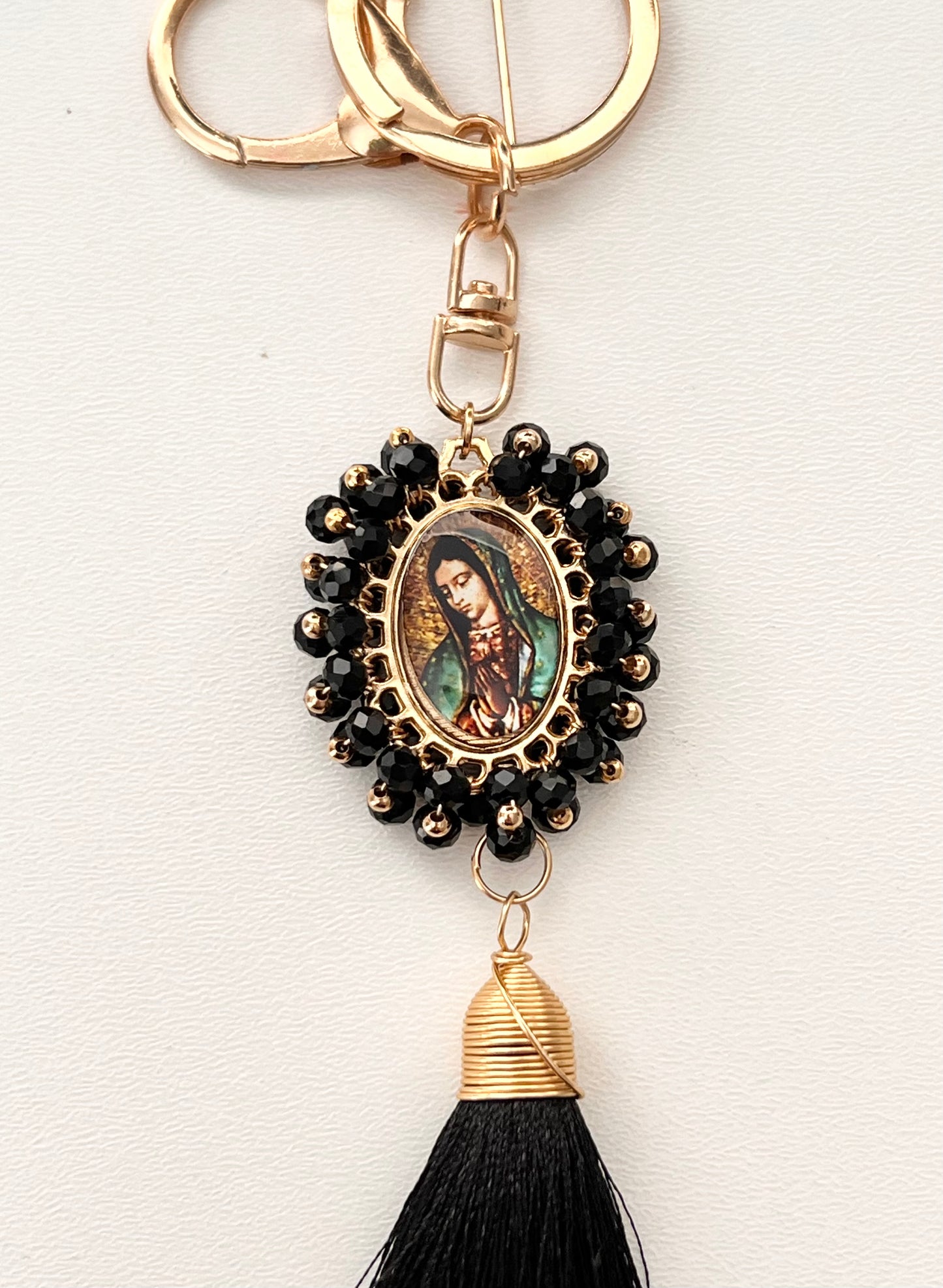 Religious Keychain / 14K Gold Plate