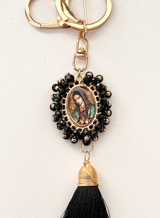 Religious Keychain / 14K Gold Plate